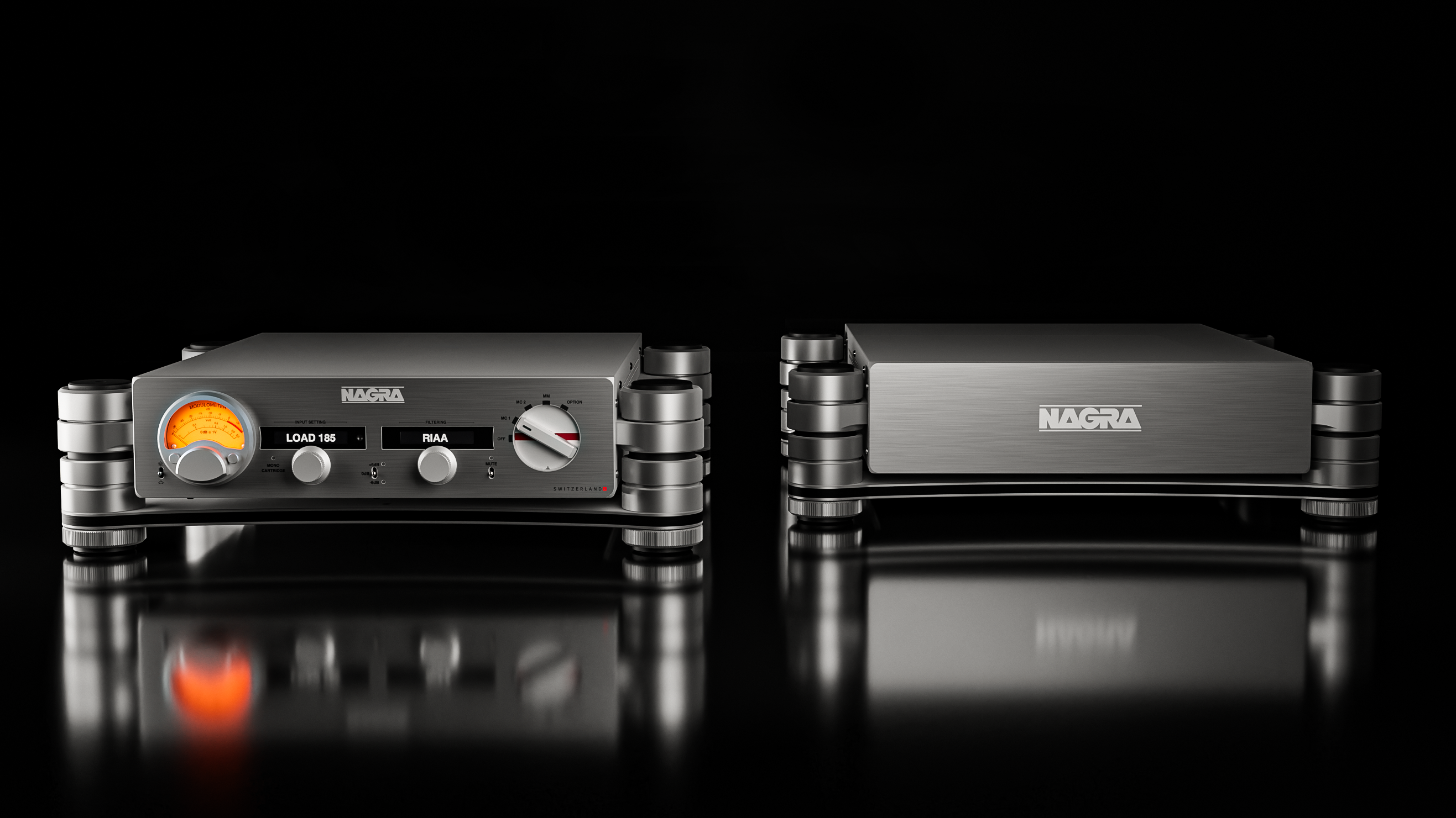 Nagra HD PHONO & PSU face