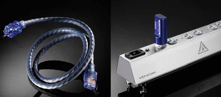 Shunyata Venom PS8 Power Distributor, Venom Defender, and Venom HC Power Cords